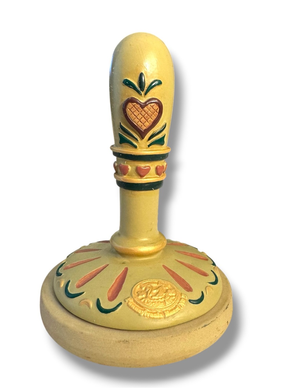 Brown Bag Cookie Art Pennsylvania Heart Cookie Press No 7 1995 Folk Art Mold